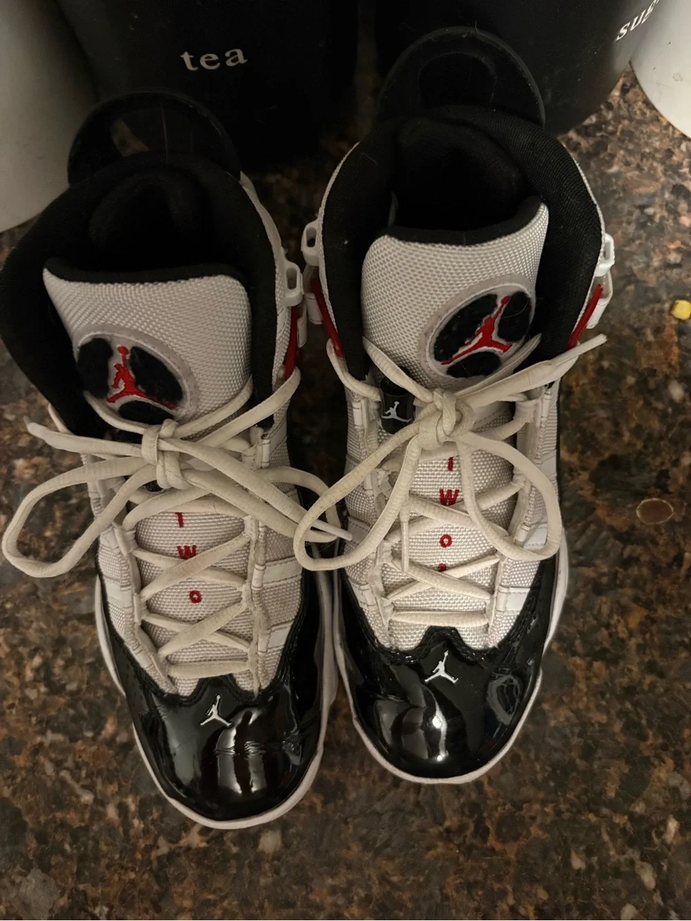 Jordan Black White High-Top Sneakers